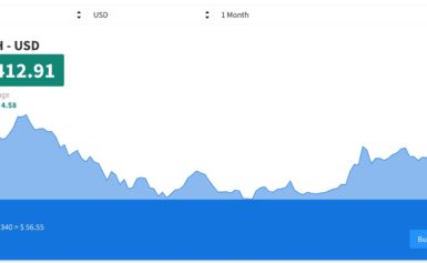 Dash criptovaluta (DSH/USD): +46% in due settimane